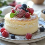 Stack of golden-brown hotcakes with syrup and butter