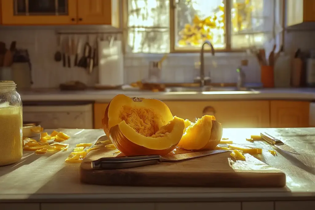 peeled and chopped kabocha squash