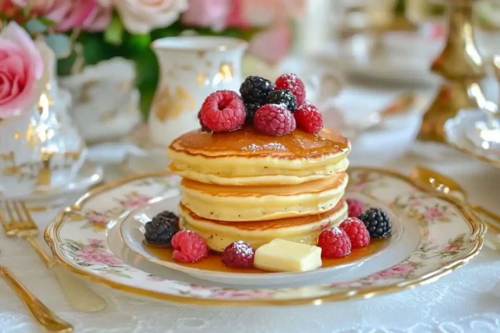 Pancake batter in a mixing bowl