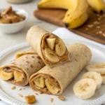 Banana peanut butter wraps