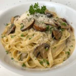 Creamy mushroom pasta