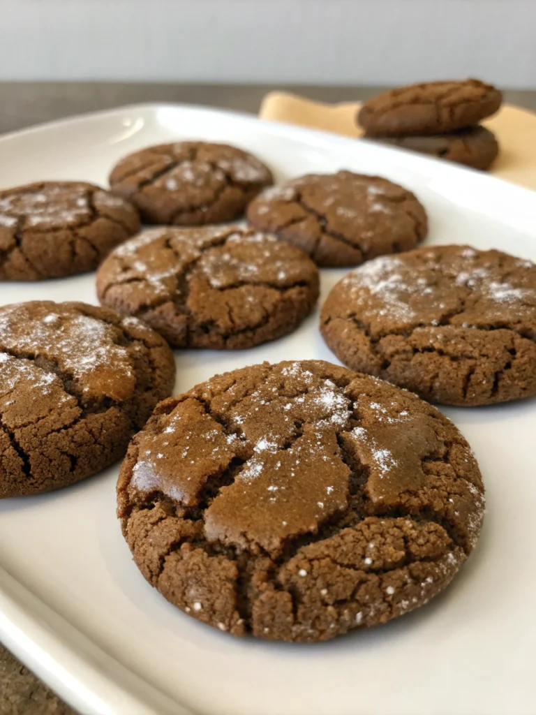 Molasses crinkle cookies
