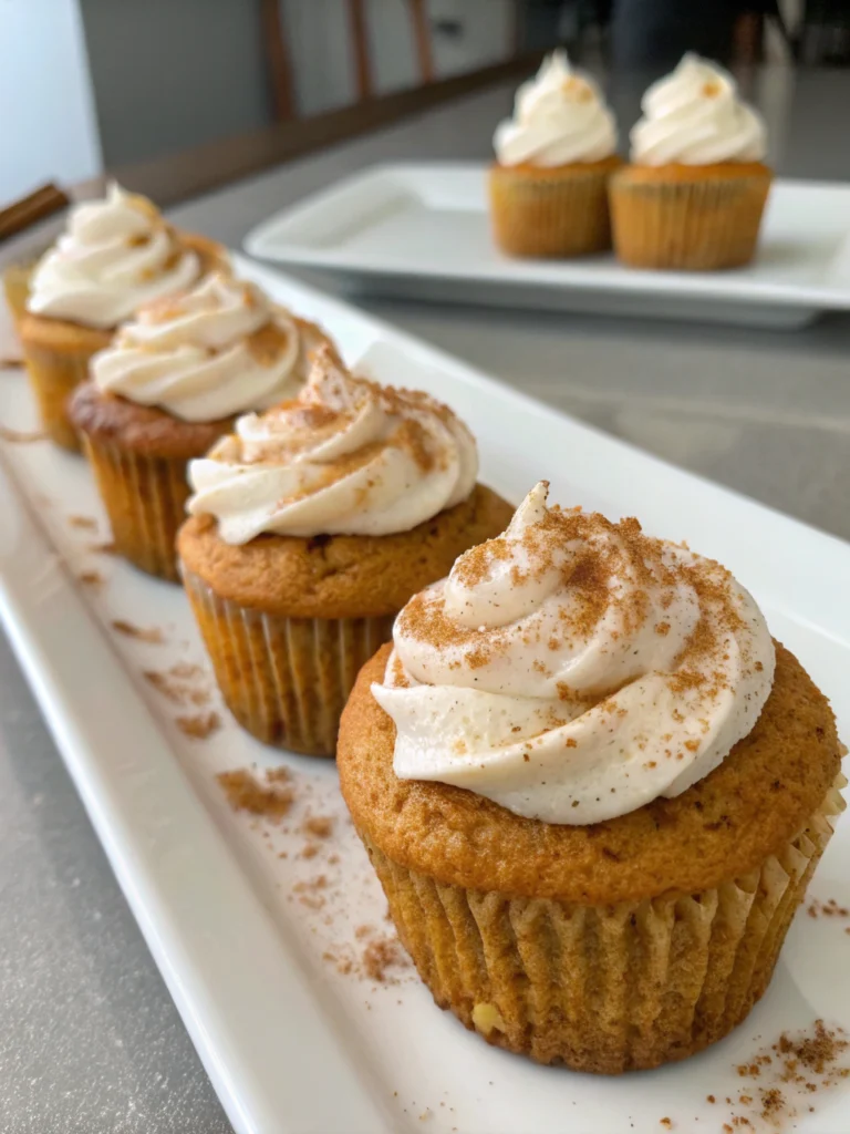 Pumpkin spice cupcakes